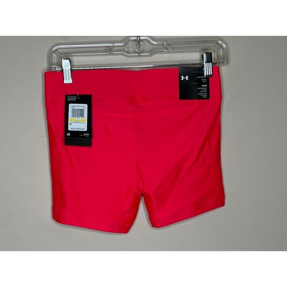 NWT UNDER ARMOUR UA Womens Mid Rise Shorty Compression Shorts Size M - Picture 2 of 4